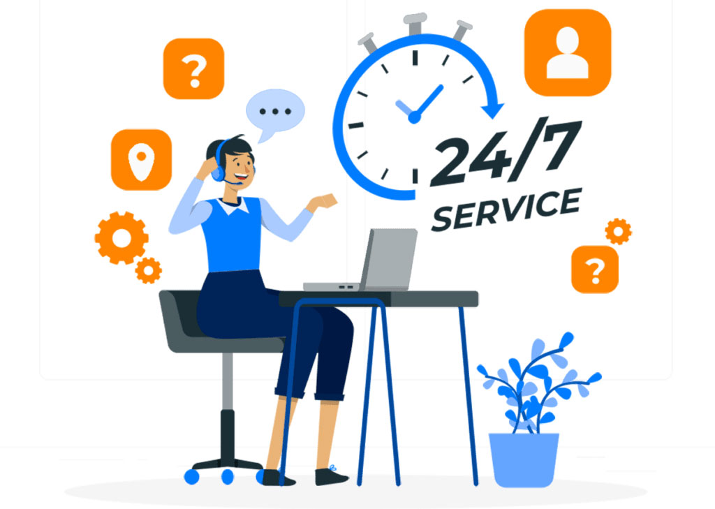 24/7 service desk 